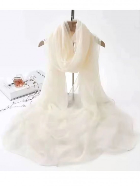 Chiffon Solid Color Fashion Scarf